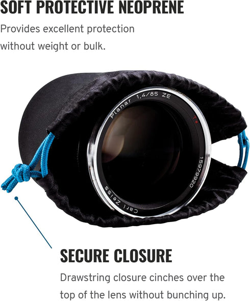 Tenba Soft Lens Pouch Tools, 3.5x3.5 in. (9x9 cm) - Camera Lens Pouch (636-351)