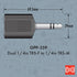 Hosa GPP-359 Dual 1/4 Inches TRS Female to 1/4 Inches TRS Male Adapter