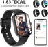 Smart Watch for Fitness Tracking - 1.83" Full Touch Screen, Heart Rate/Sleep Monitor, IP68 Waterproof for Android/iOS
