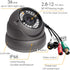 HD 1080P Analog CCTV Security Dome Camera 4-in-1 (TVI/AHD/CVI/CVBS) Outdoor, 2.8mm-12mm Varifocal Lens, Weatherproof