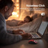 TECKNET (BT5.0/3.0 2.4G) 4800 6 Rechargeable Jiggler Wireless Mouse & DPI Silent USB A & Bluetooth Mouse Buttons, Wide