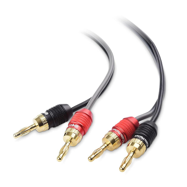 Cable Matters Heavy Duty 12 ft Speaker Wire 12 Gauge, Oxygen-Free Bare Copper with Banana Plug