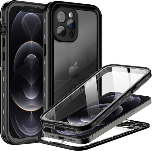 BEASTEK iPhone 12 Pro Waterproof Case, TRE Series Shockproof Dustproof Underwater IP68 Full Body Protective Cover with
