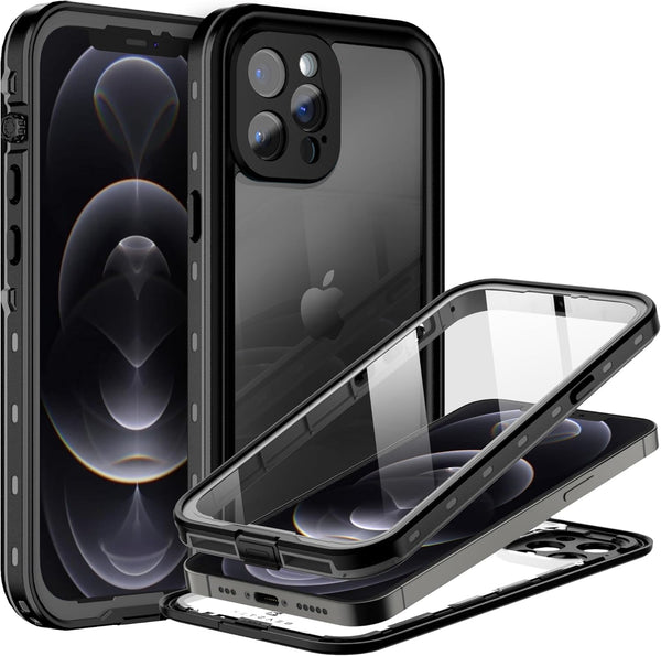BEASTEK iPhone 12 Pro Waterproof Case, TRE Series Shockproof Dustproof Underwater IP68 Full Body Protective Cover with