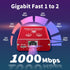 Goalake 1 2 1000Mbps, RJ45 Cat5/5e/6/7/8 802.3 Ethernet Splitter to High Speed Gigabit Ethernet Splitter, LAN Splitter