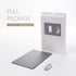POUT H3 Portable Qi Wireless Charging Mouse Pad Mat for Laptops, Charges with iPhone, Airpod, Samsung Galaxy (Dust Gray)