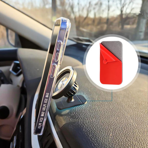 Yexiya 8 Pack 1.1x1.9 8 Double Sided Sticky Adhesive Pads Replacement Mounting Tape for Magnetic Phone Car Mount, Dash