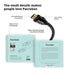 Pacroban eARC HDMI Cable 10FT – Premium Certified Ultra High Speed HDMI 2.1 Cord for Soundbars, 48Gbps