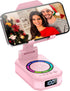 buwy Cell Phone Stand with Wireless Bluetooth Speaker and 8 RGB Ambient Light,