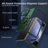 Magnetic Case for Galaxy Z Fold 3 5G, Lightweight, Slim Fit Drop Protection, Shockproof Cover, Dark Green