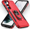 for Samsung Galaxy S23 Plus Case, Rugged Protective Military Grade Shockproof Case with Kickstand (Red)