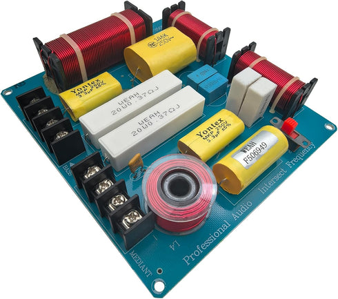 HiQltyla 3 Way Speaker Crossover, WEAH-3505B 300W Adjustable Passive Crossover for Car Home