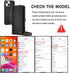 MEGSHI 13,Multi-Function 2 1 13 for Wallet Case Compatible with iPhone Detachable in Magnetic iPhone Case Wallet,Flip