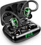 Bluetooth Wireless Headphones with 60hrs Playback, IPX6 Waterproof, Stereo Bass, Earhooks, LED Display