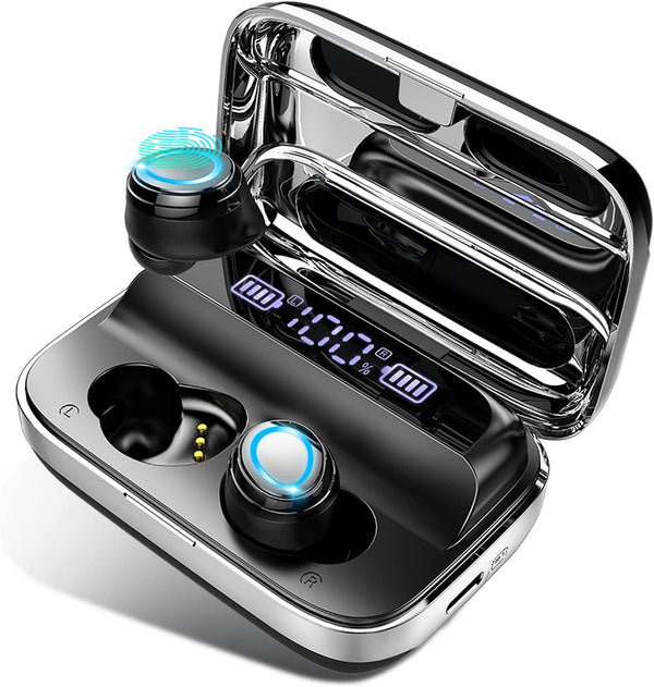 Motast Wireless Earbuds, Bluetooth 5.3, 140H Playtime, HD Stereo Noise Cancelling Earphones with USB-C Charging Case