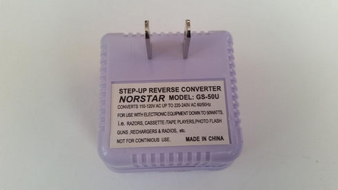 Norstar 50 Watt Step Up Reverse Compact Voltage Converter for International Travel