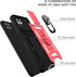 T-Mobile REVVL 6 Pro 5G Case with Slide Camera Cover and 2pcs HD Screen Protector, Military Grade 360° Rotation (Rose