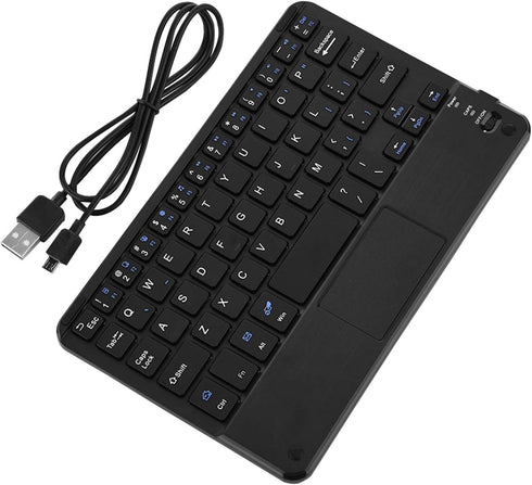 Sanpyl Ultra-Slim Wireless Keyboard - Mini 59 Keys Bluetooth Keyboard with Touchpad for Tablet/Phone/Desktop
