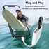 SD Card Reader for iPhone, Lightning to 4 in 1 USB Camera Adapter, Compatible with iPad with Charging Port