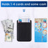 Phone Wallet Stick on, 2Pack Phone Card Holder for Back of Phone Case, Leather Credit Card Holder for iPhone, Android