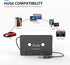 Elook Car Cassette Aux Adapter, 3.5mm Universal Audio Cable Tape Adapter for Car, Phone, MP3 etc. Black