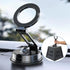 Magnetic Car Mount Never Falling - Dual-Fixing 360° Rotation Dashboard Holder for iPhone 15/14/13/12