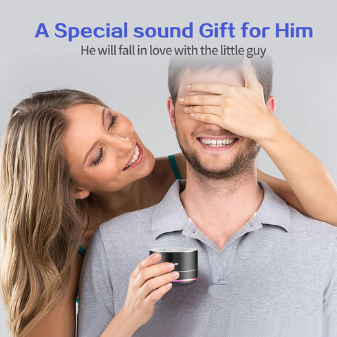 LENRUE Portable Bluetooth Speakers, Wireless Speaker with Clear Sound, Long Playtime, Small Mini Metal Speaker,