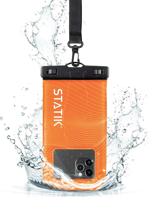 STATIK MarCase Waterproof Phone Pouch - IPX8 Floating Bag with Light Reflective Stripes for Easy Retrieval