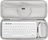 Aproca Grey Hard Travel Storage Case for Logitech K380 Multi-Device Bluetooth Keyboard and Logitech Pebble M350 / i345