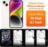 CellEver Heavy-Duty Silicone Case for iPhone 14 Plus - Military Drop Protection, Camera Shield, Scratch-Free Interior, Black