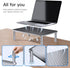 3 HUANUO Monitor Riser - Height Adjustable Stand for Laptop, Computer, iMac, PC, Printer, Desktop Ergonomic Metal