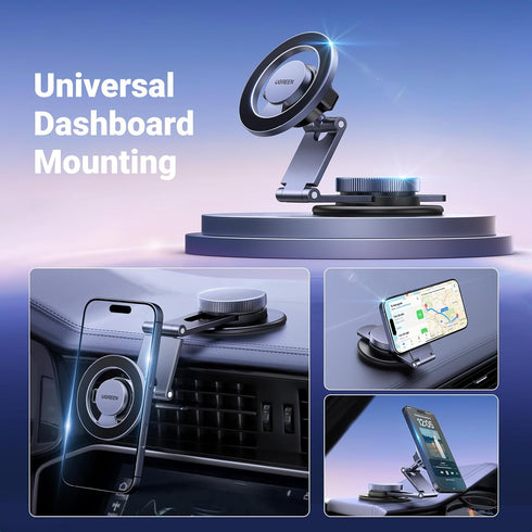 UGREEN 360 17 16 15 14 13 12 for Magsafe Car Mount Rotation Magnetic Phone Holder Dashboard Car Cellphone Holder