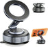 MOGU Vacuum Magnetic Car Phone Holder 118LBS Strong Suction + 2800gf Magnet, 360
