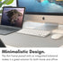 Macally Small USB C Keyboard, Plug & Play Wired Apple Keyboard for Mac mini, MacBook Pro/Air, iMac, iPad, Windows