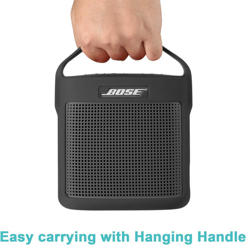 TXEsign Protective Silicone Stand Up Case with Handle for Bose SoundLink Color Bluetooth Speaker II - Dark Gray