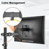 PUTORSEN Universal VESA Pole Mount, Full Motion TV Pole Mount Fits 17 to 32 inch Screens, with Removable 75mm and 100mm