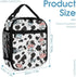 100% BLUE COLLAR Backpack Set Daypack Set Backpack Laptop Milk Cow Print Bookbag with Lunch Bag & Storage Bag