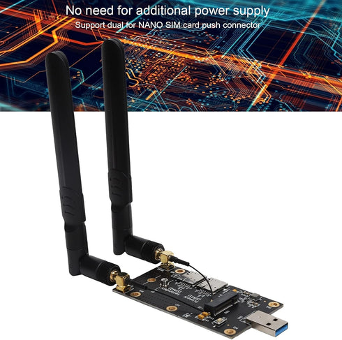 NGFF (M.2) to USB 3.0 Adapter, M.2 B Key Converter to USB Reader with SIM Card Slot