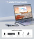 UANTIN 4K 2 3.0, 5 1 USB C Hub Multiport Adapter with HDMI Dongle, SD/TF Card Reader, USB-A in USBC Hub for MacBook Mac