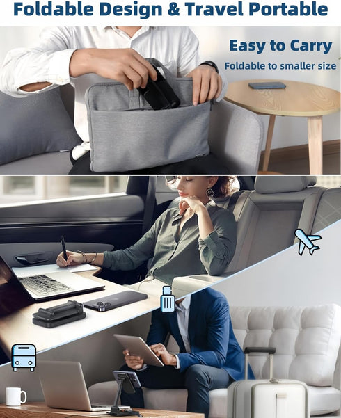 3 in 1 Foldable Wireless Charging Station for Apple Products, Adjustable Phone Charger Stand, Travel Dock for