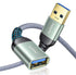 AINOPE USB 3.0 Extension Cable 2 Pack (3.3FT & 6.6FT) - Braided, Fast Data Transfer, Compatible with Keyboard, Mouse,