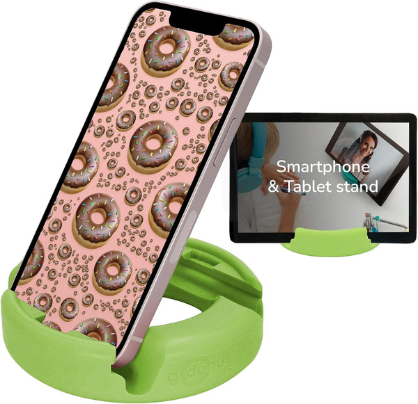 GoDonut – Original Phone Stand – Cell Phone Holder + Tablet Desk Organizer for iPhone 16, 15, 14 Pro Max