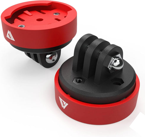 KOM Cycling TG03 Adapter Quick Release Series CM06 Mount, Integrated Mount, Stem Mount (Red TG03 Adapter)