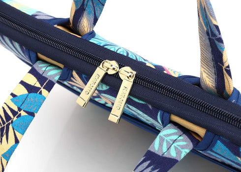 Forest Series Blue Pattern Waterproof Laptop Shoulder Messenger Bag for 15 Inch 15.6 Inch Laptop