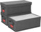 DVD Storage Box - Pack of 3 Stackable DVD Case Holder Organizer, Holds up to 75 DVDs - Grey