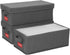 DVD Storage Box - Pack of 3 Stackable DVD Case Holder Organizer, Holds up to 75 DVDs - Grey