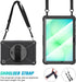 ZtotopCases A11+ Plus/A9+ 11-Inch 2025/2023, Protector+360 A11+/A9 for Samsung Galaxy Tab Shockproof Hard Duty Case
