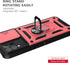 T-Mobile REVVL 6 Pro 5G Case with Slide Camera Cover and 2pcs HD Screen Protector, Military Grade 360° Rotation (Rose