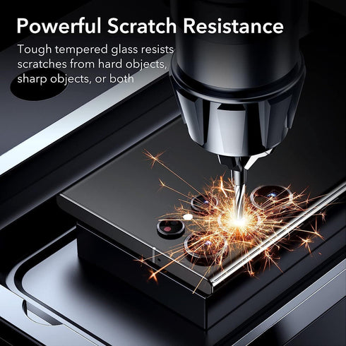 Galaxy S24 Ultra Camera Lens Protector, Scratch-Resistant HD Clarity Ultra-Thin 9H Tempered Glass, 2 Set, Silver