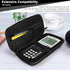 Xberstar Case for Texas Instruments TI-84 TI-83 Plus CE Graphing Calculators and More - Hard EVA Travel Carrying Shockproof Storage Bag (Pure black)
